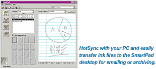 HotSync with a PC for easy file transfer